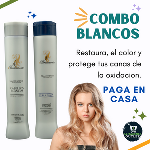 Combo Blancos( Shampoo + Tratamiento Matizante)
