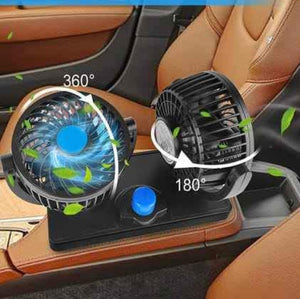 Ventilador 2 en 1 Para Carros  Giratorio