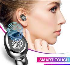 Audifonos Bluetooh Con  Power Bank F9 - Negros