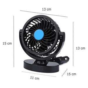 Ventilador 2 en 1 Para Carros  Giratorio