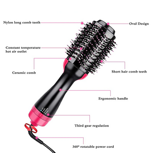 Cepillo Secador De Aire Caliente  Para  Cabello One Step